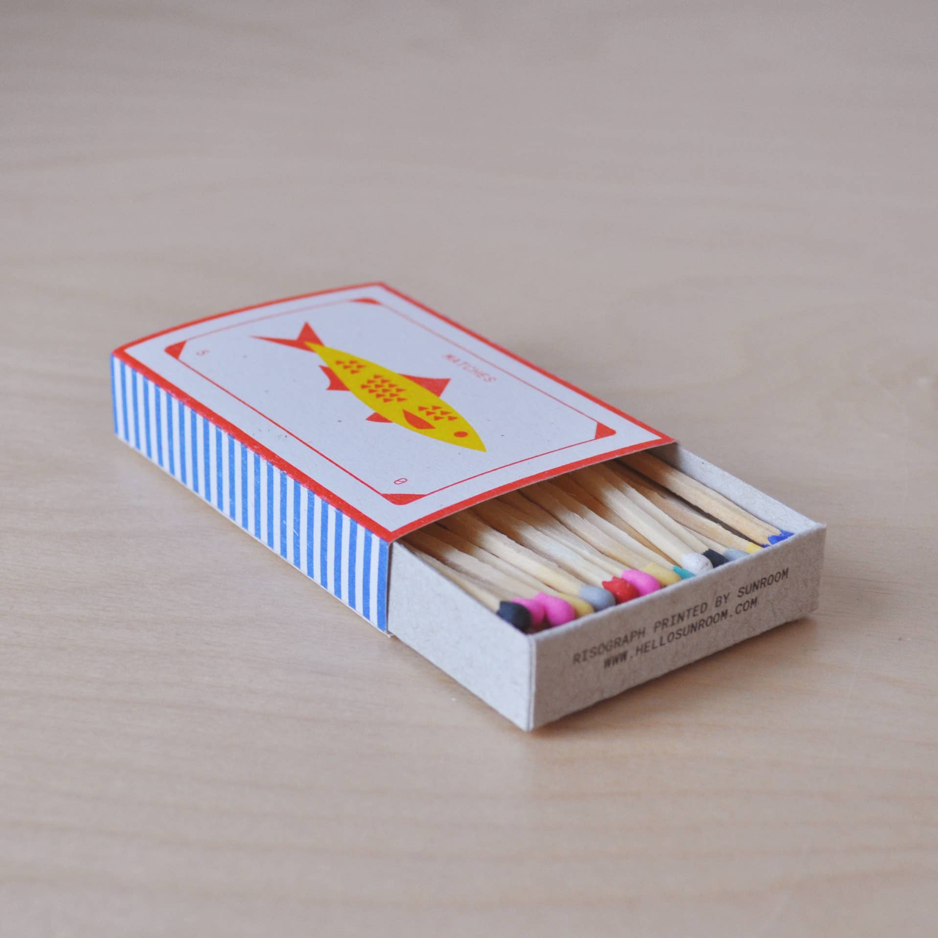 Sunroom - "Fish" Risograph Printed Matchbox