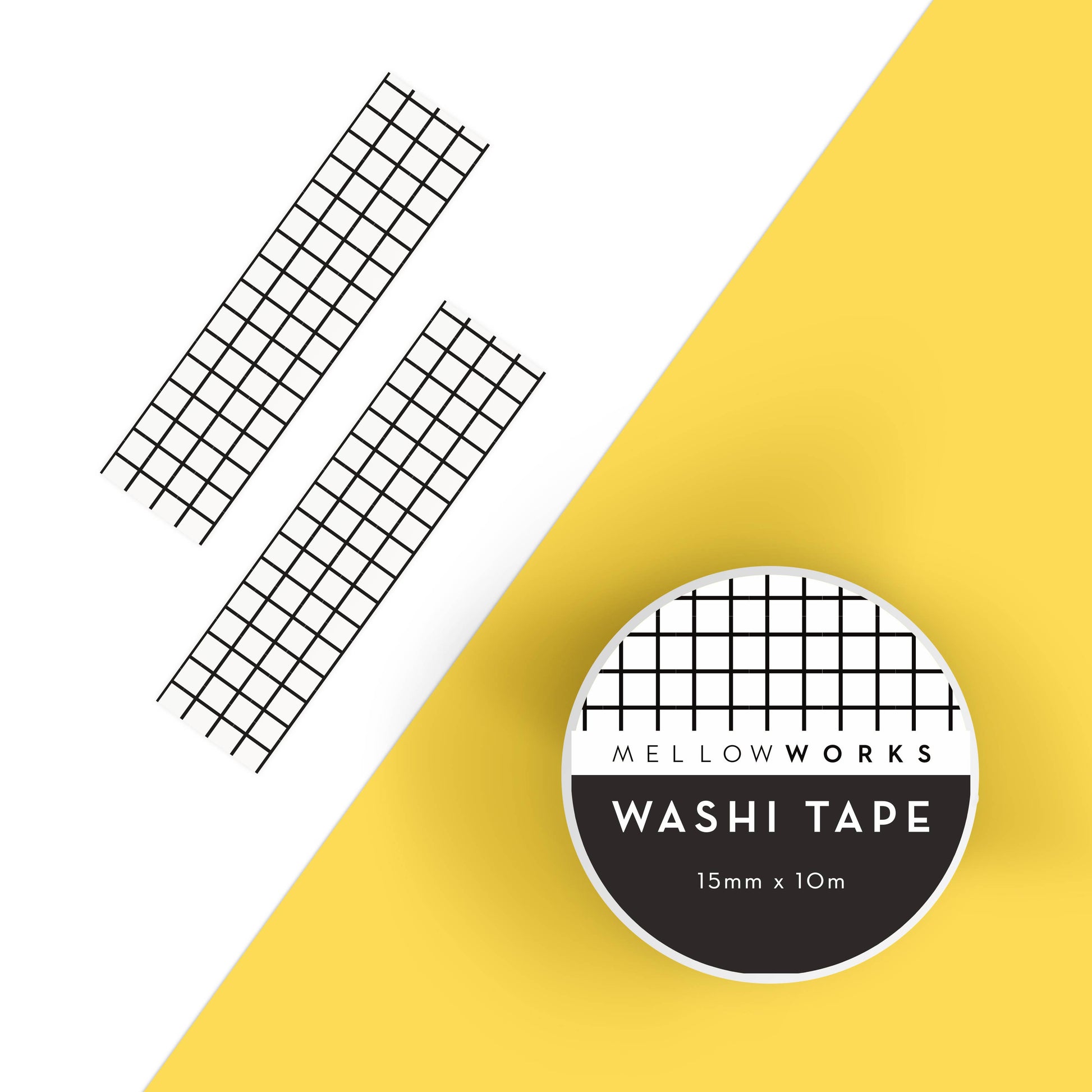 GRID WASHI TAPE IN B&W