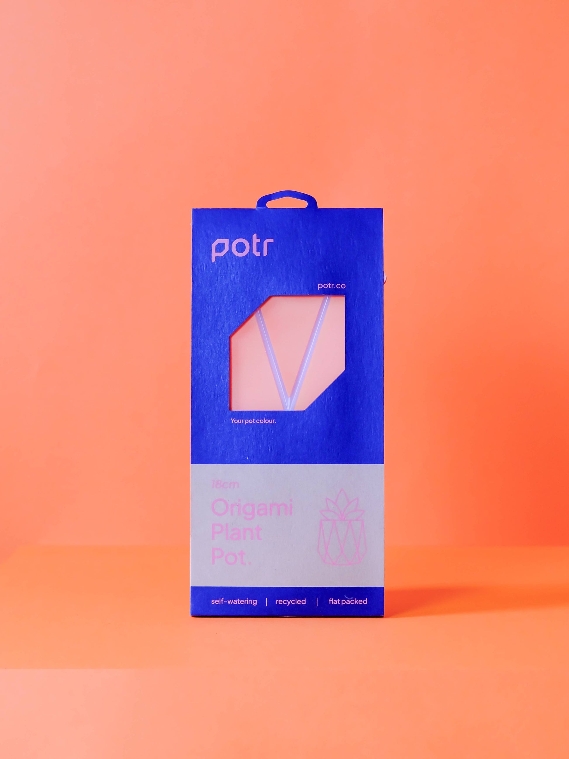 18cm Self-Watering POTR | Coral Orange