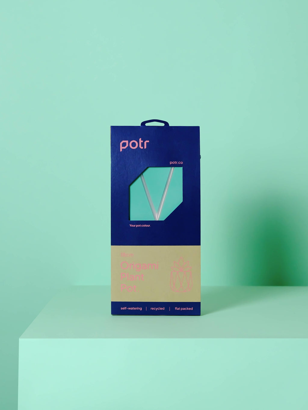 18cm Self-Watering POTR | Aqua Blue