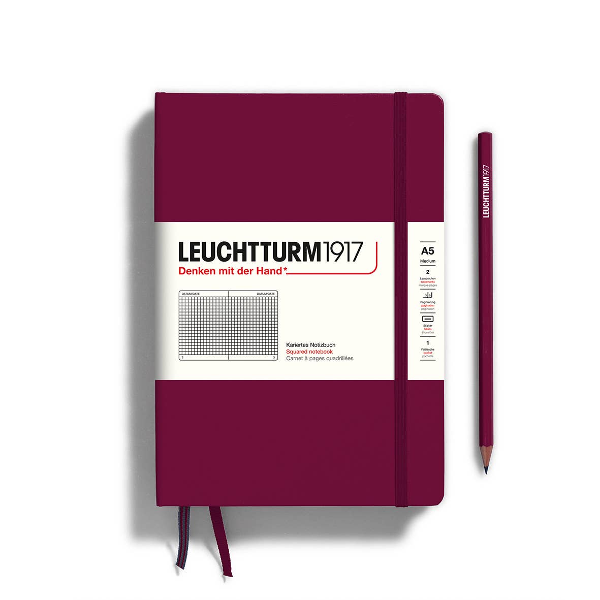 Hardcover Notebook - Port Red