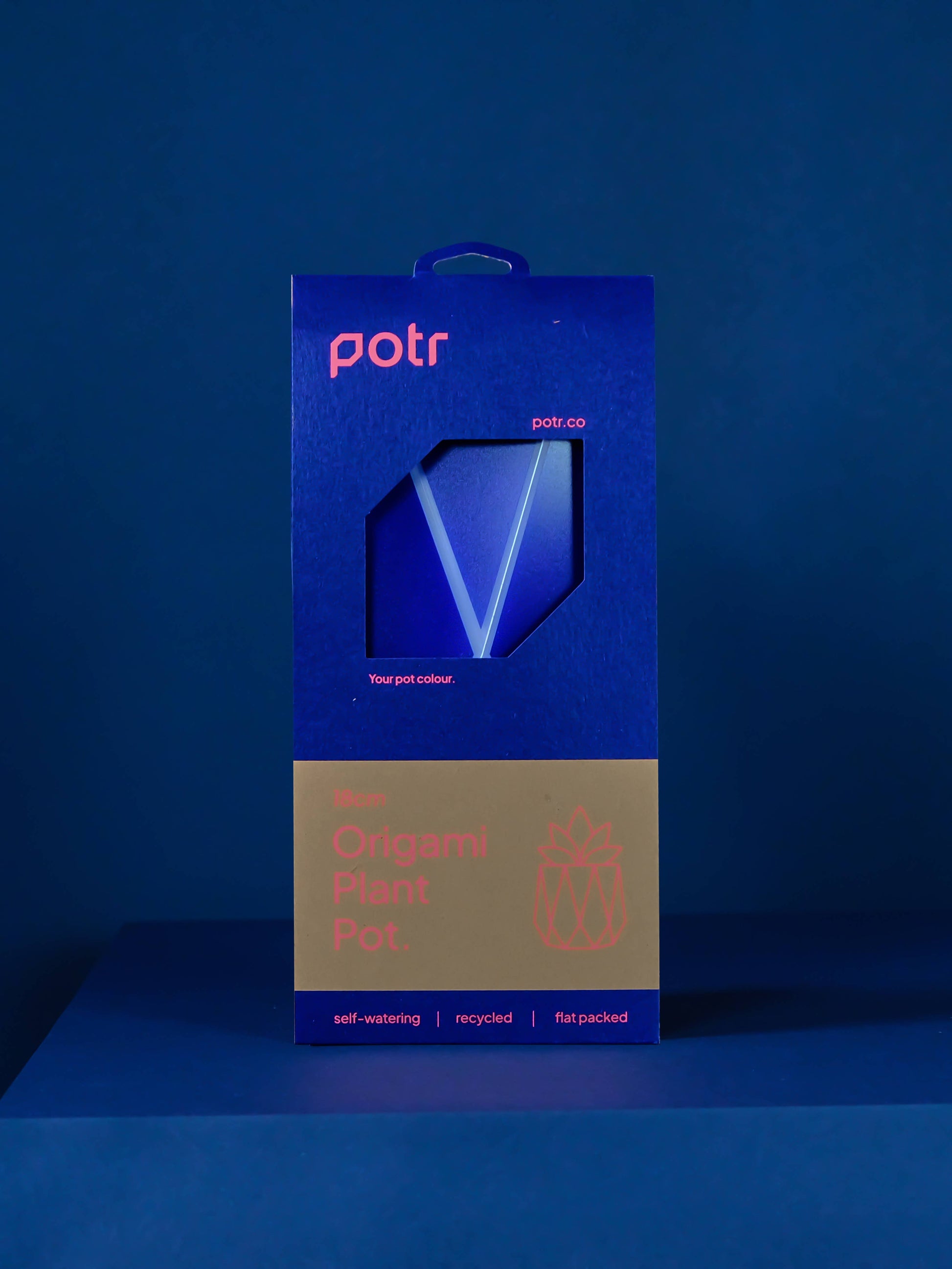 18cm Self-Watering POTR | Navy Blue