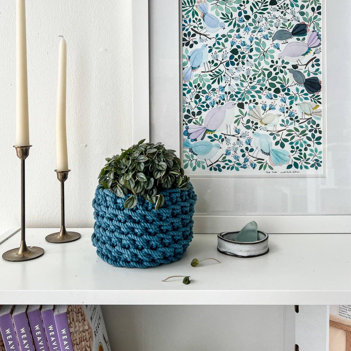 Brooklyn Basket Kit: Blush / With Leather Handle