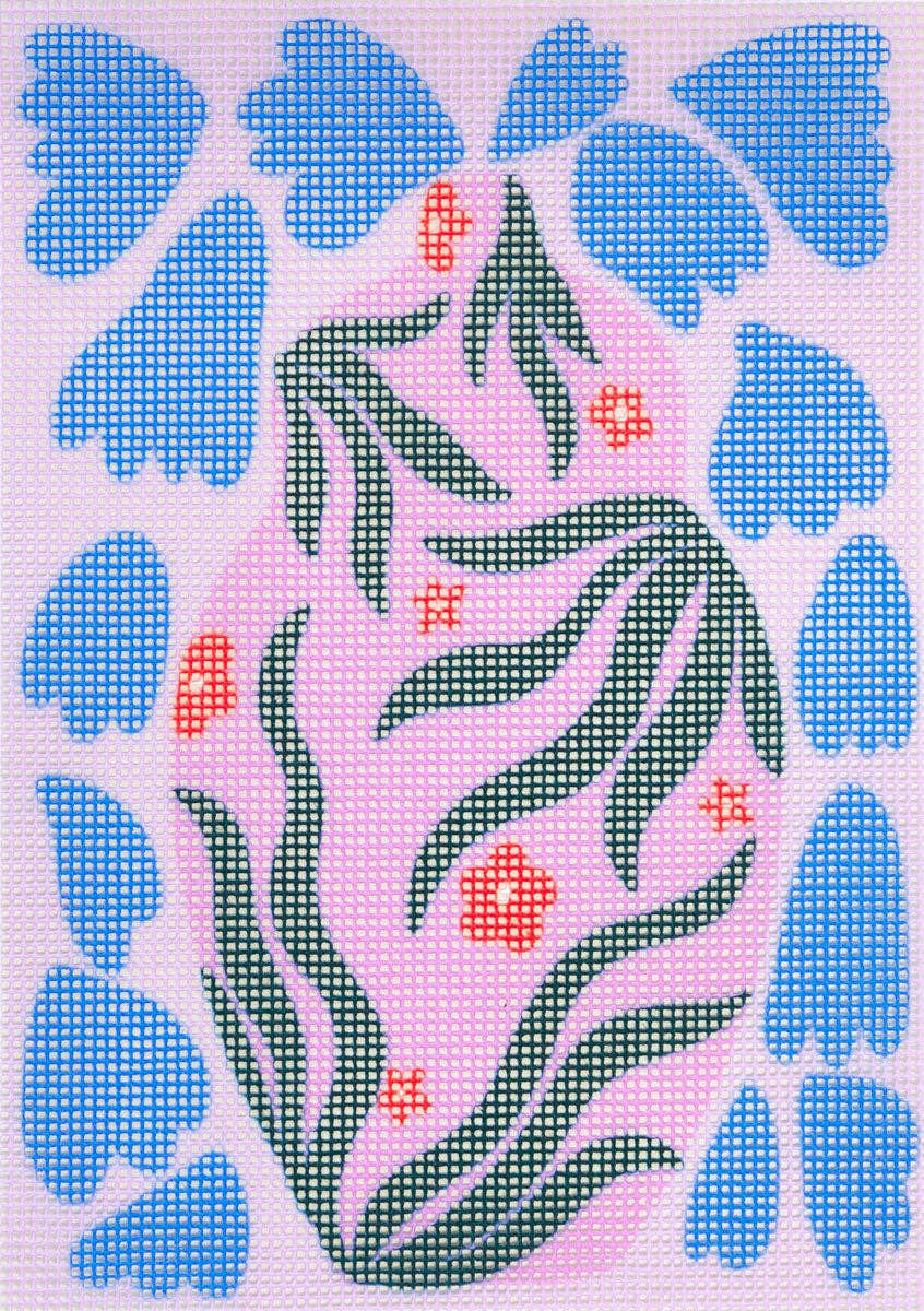 Daisy Pot Needlepoint Kit