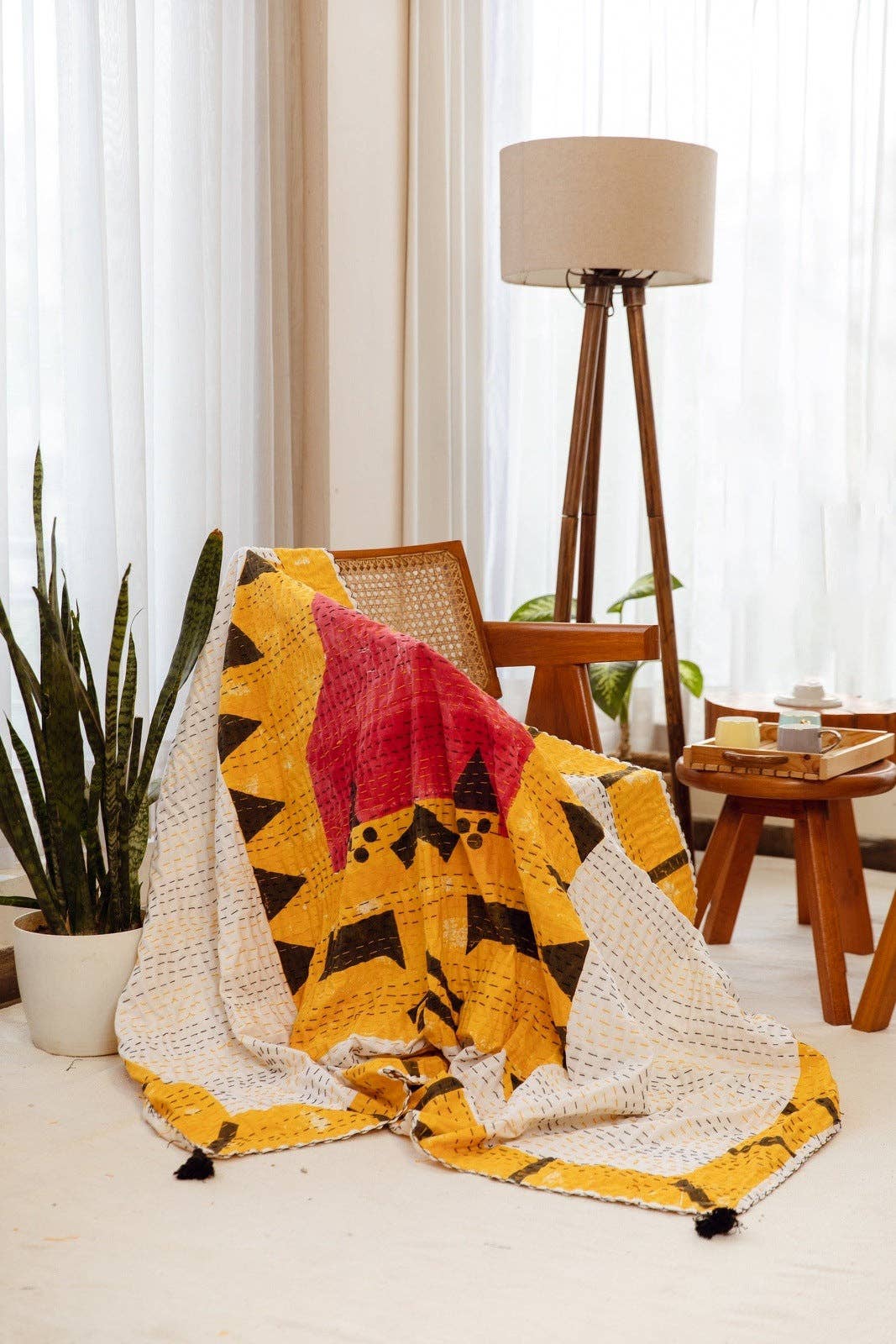 Tiger Kantha Throw