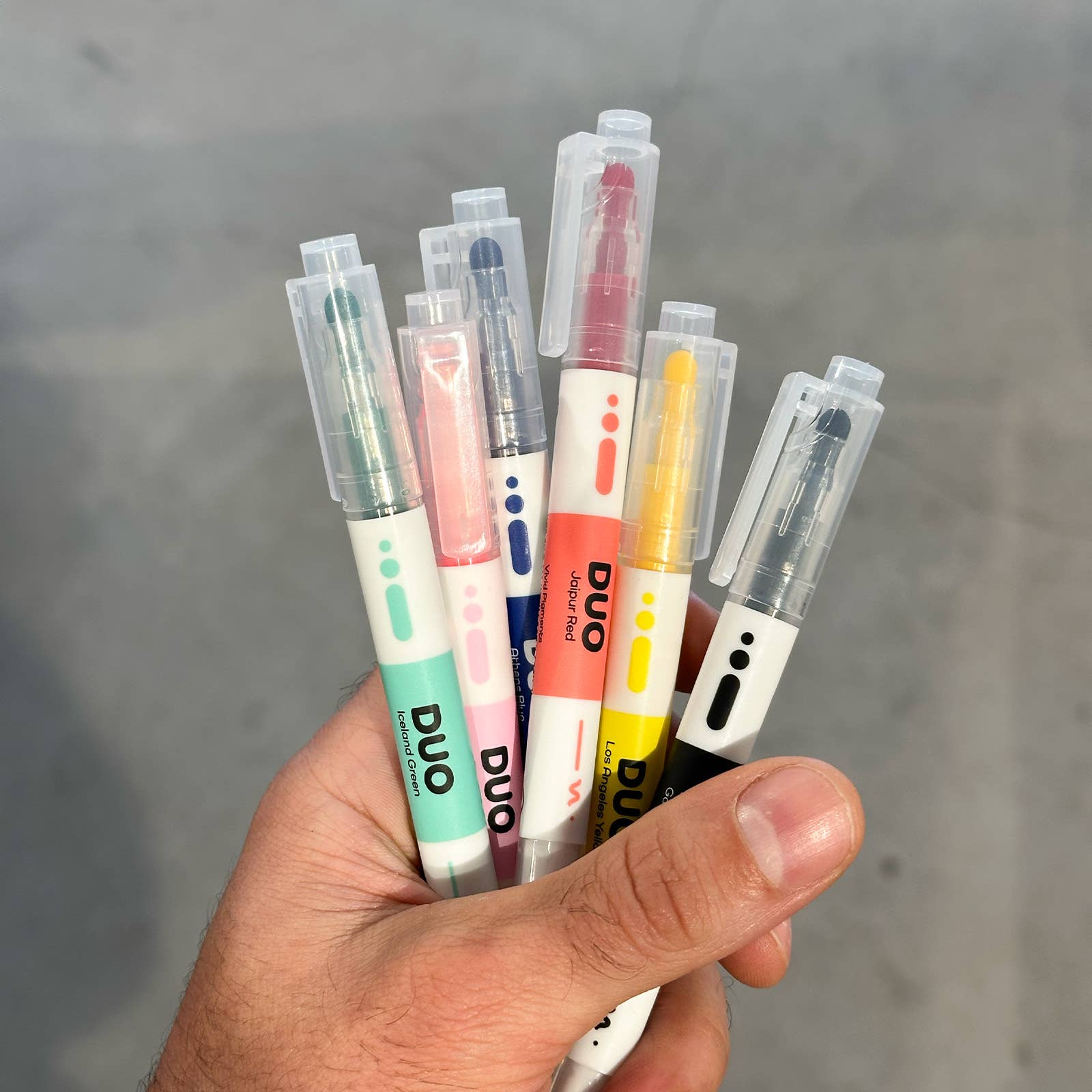 DUO pen set of 6 colors