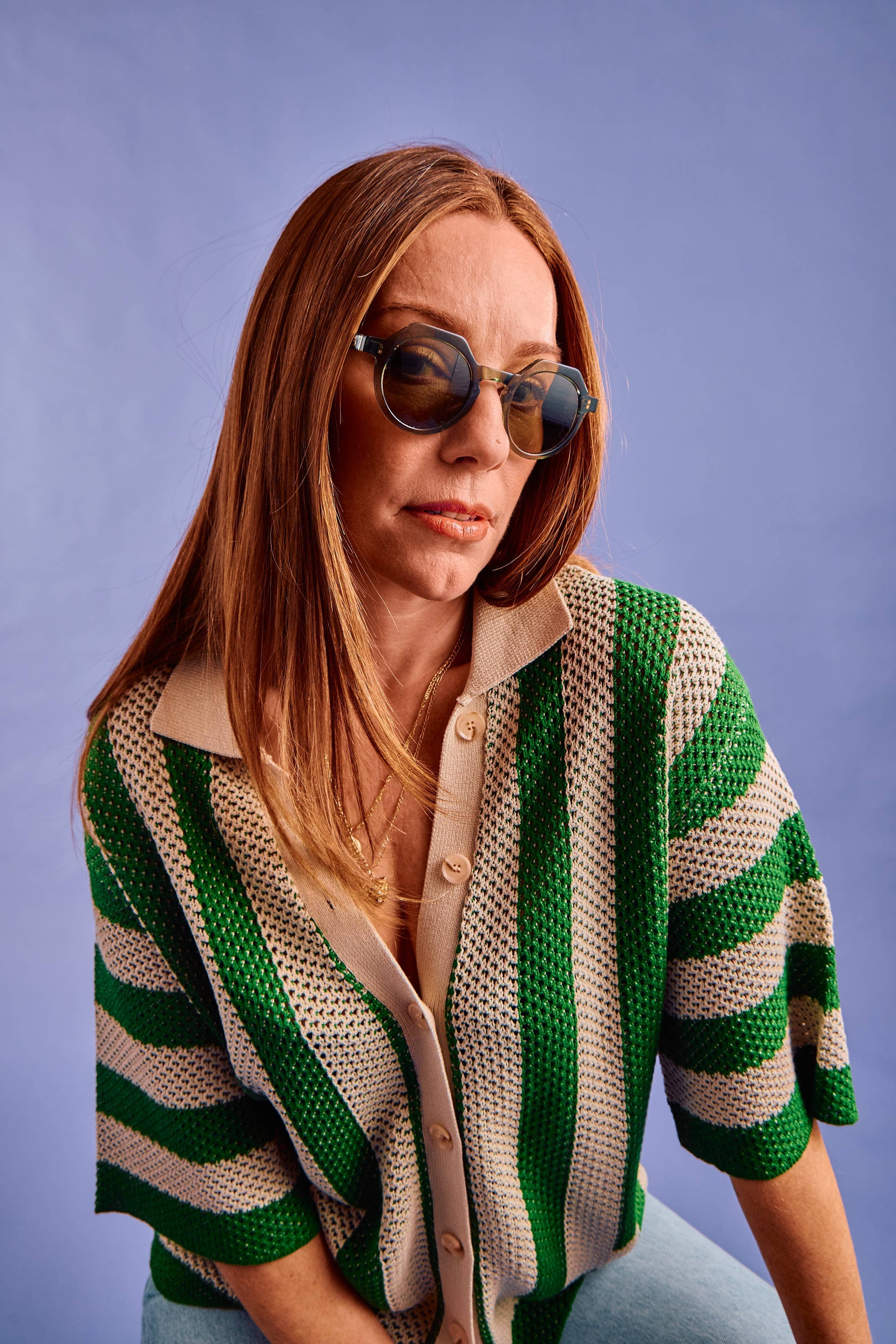 Georgie Verde Palma Green Sunglasses 
