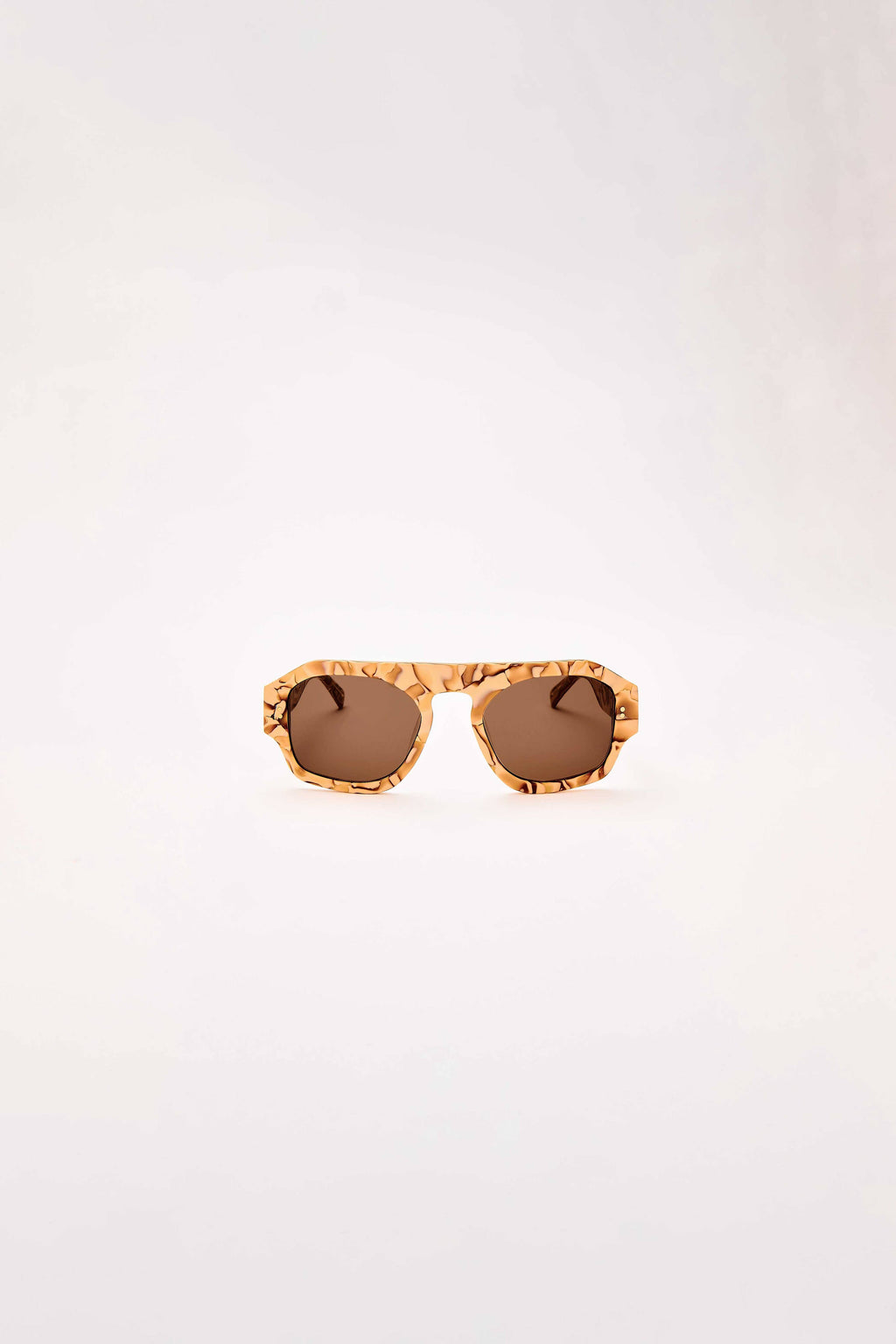 Louie Nice Nougat Aviator Sunglasses 