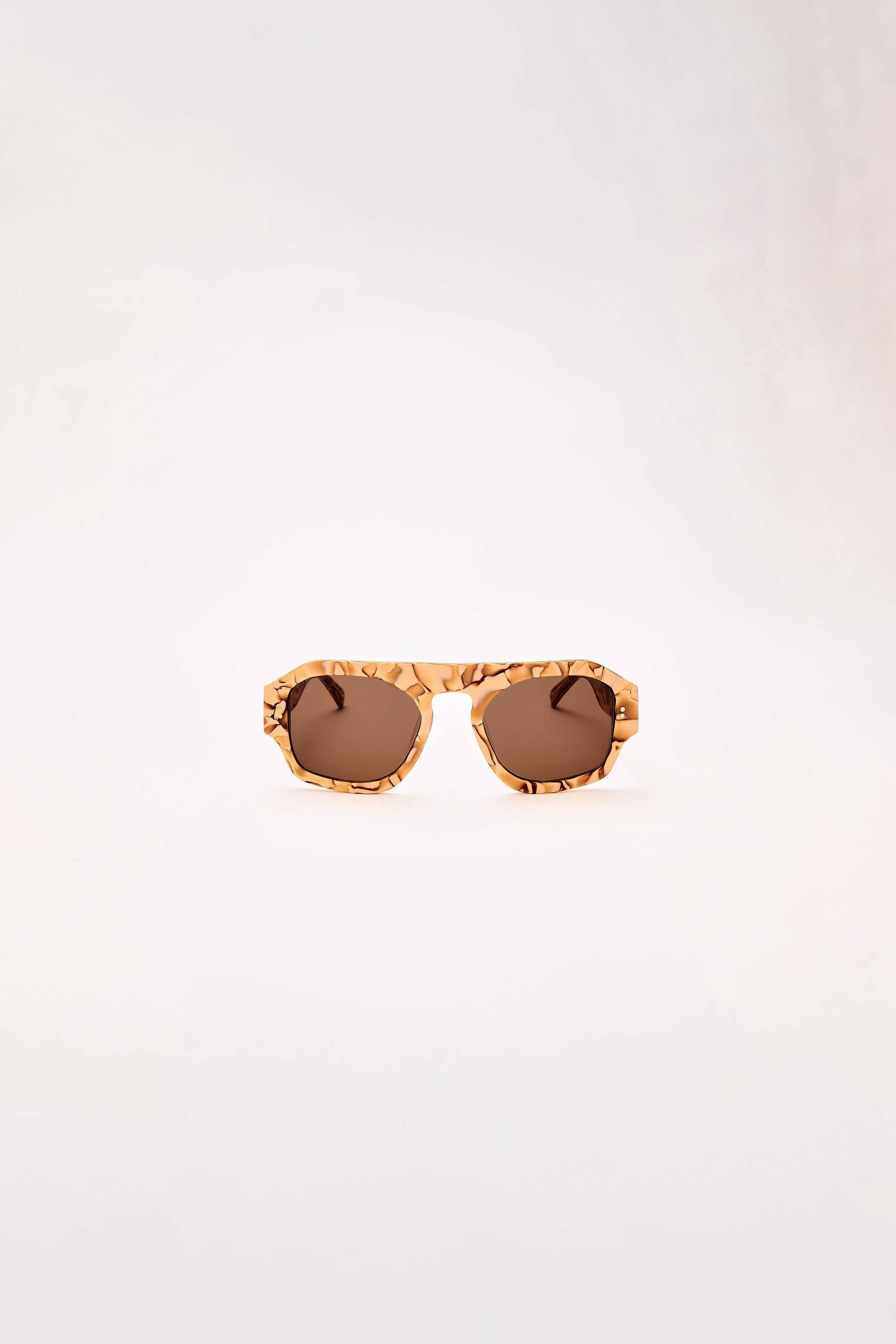 Louie Nice Nougat Aviator Sunglasses 
