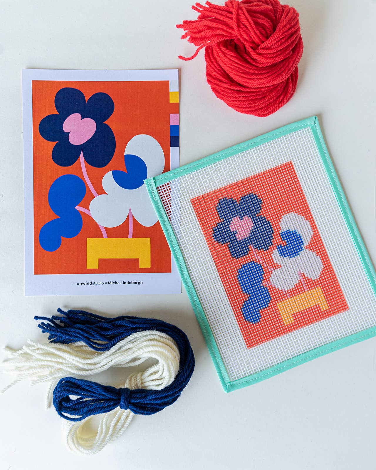 Mickebana Trio Needlepoint Kit for Beginners