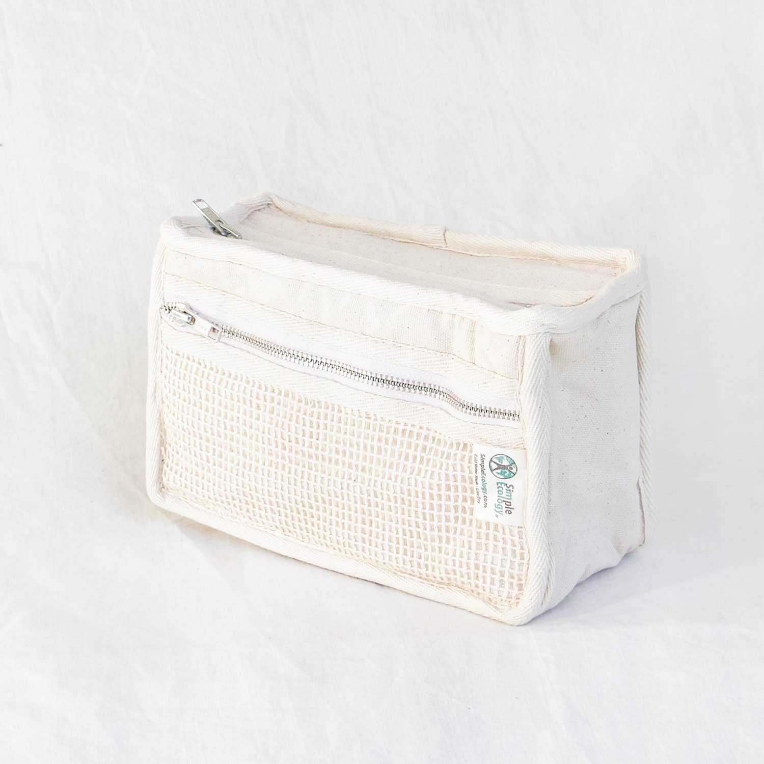 Organic Cotton Padded Toiletry Bag - Natural