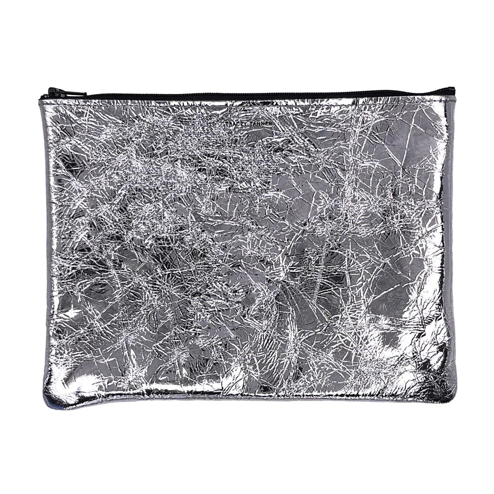 ZIP LARGE | Silver Foil