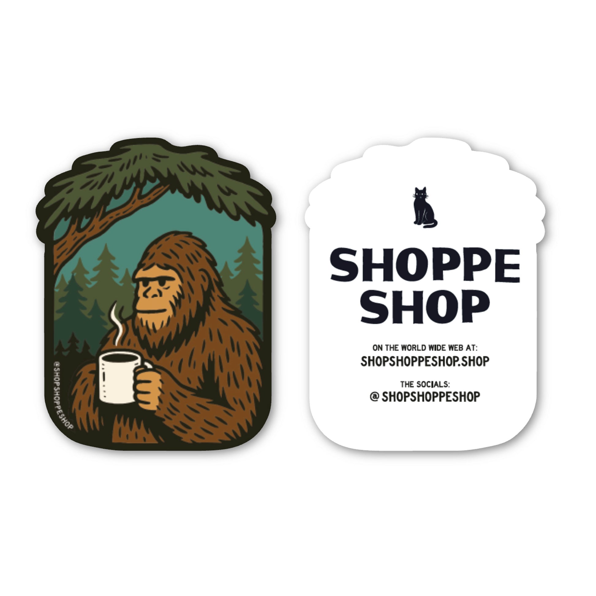 Shoppe-Squatch Diecut Vinyl Sticker
