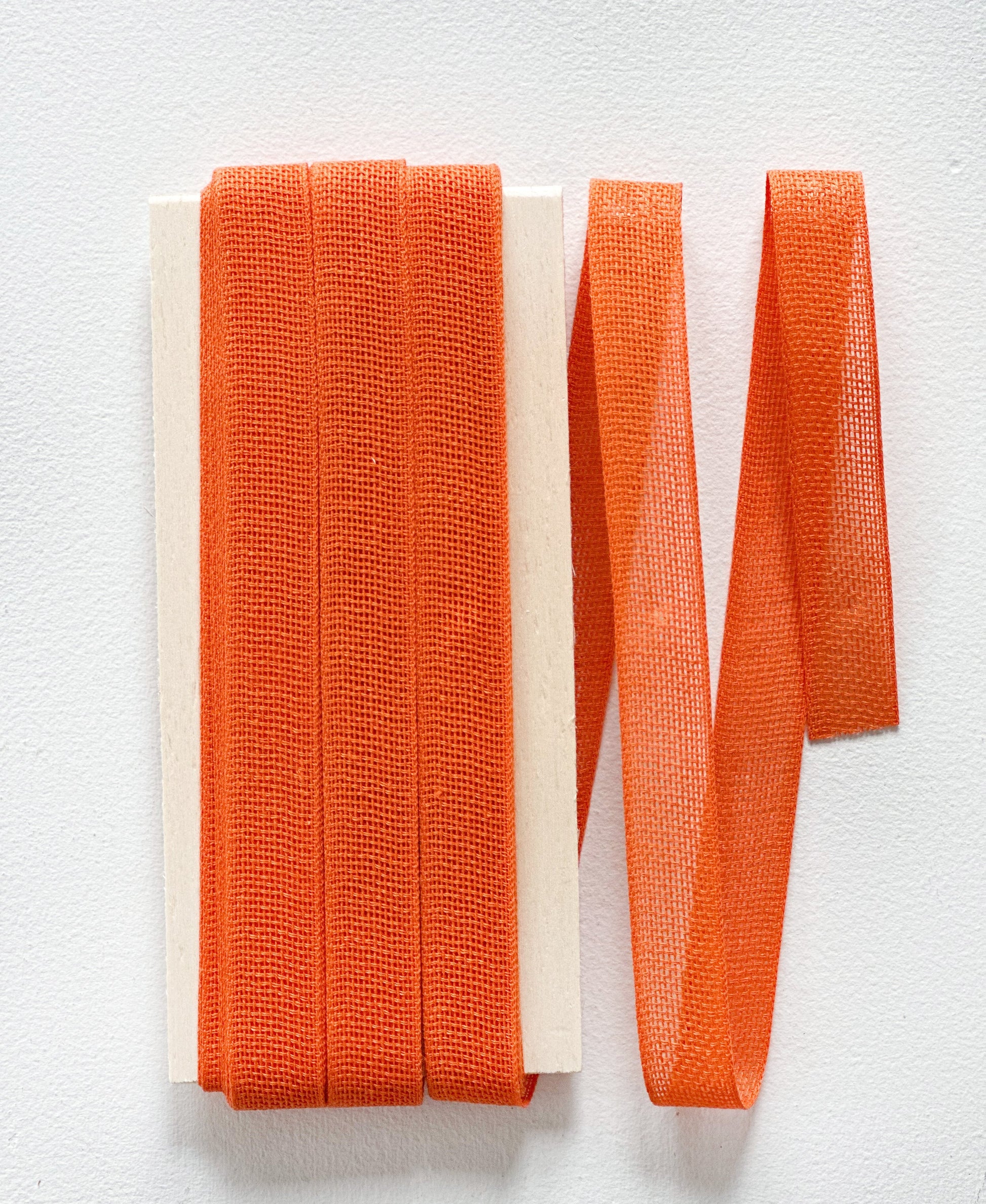 Loose Weave Cotton Ribbon - Melon