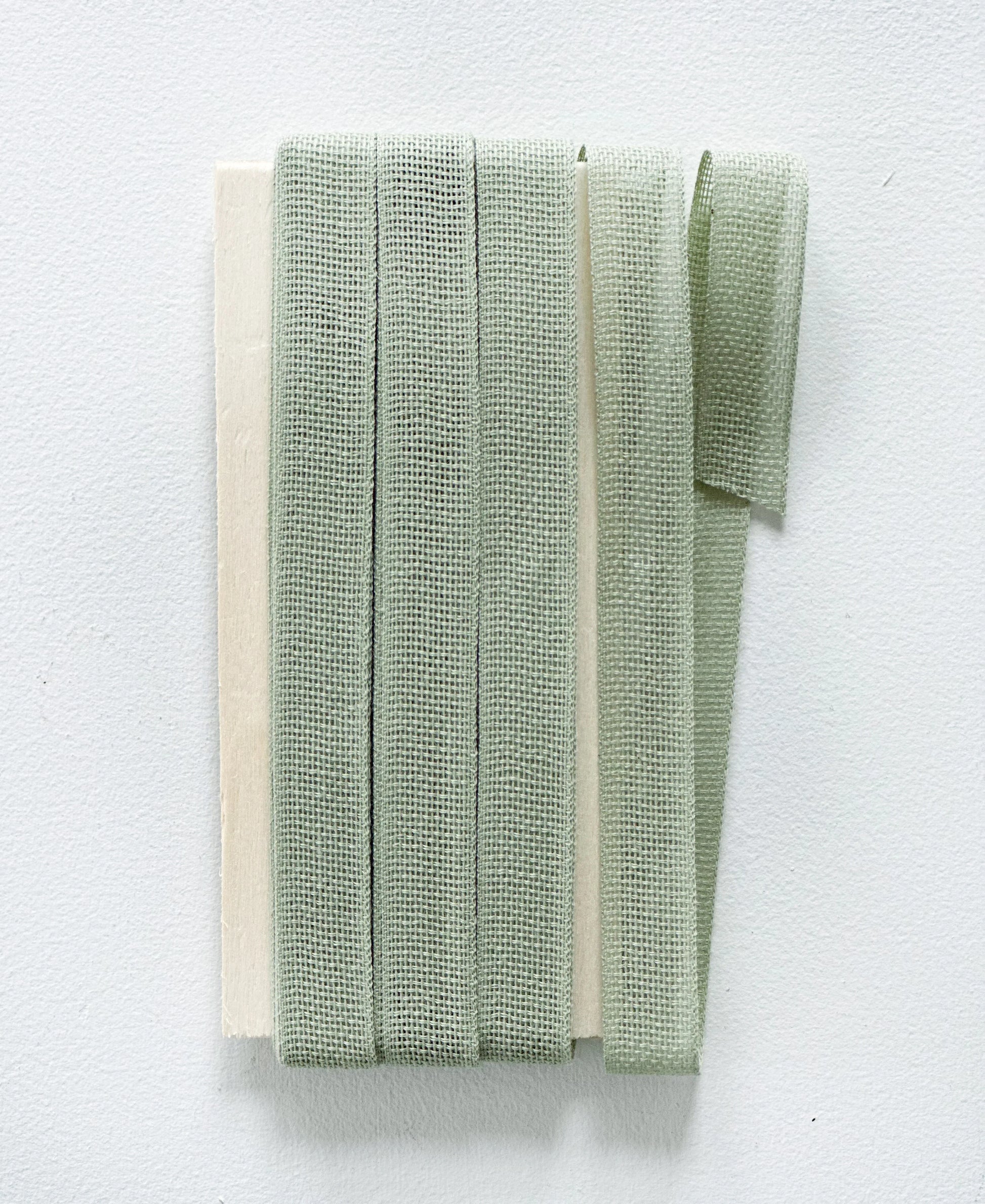 Loose Weave Cotton Ribbon - Sage
