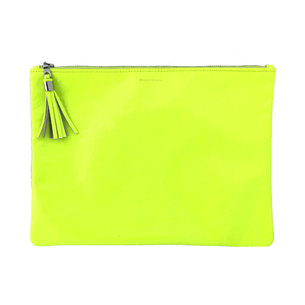 ZIP XL WITH TASSEL | Fluorescent Yellow