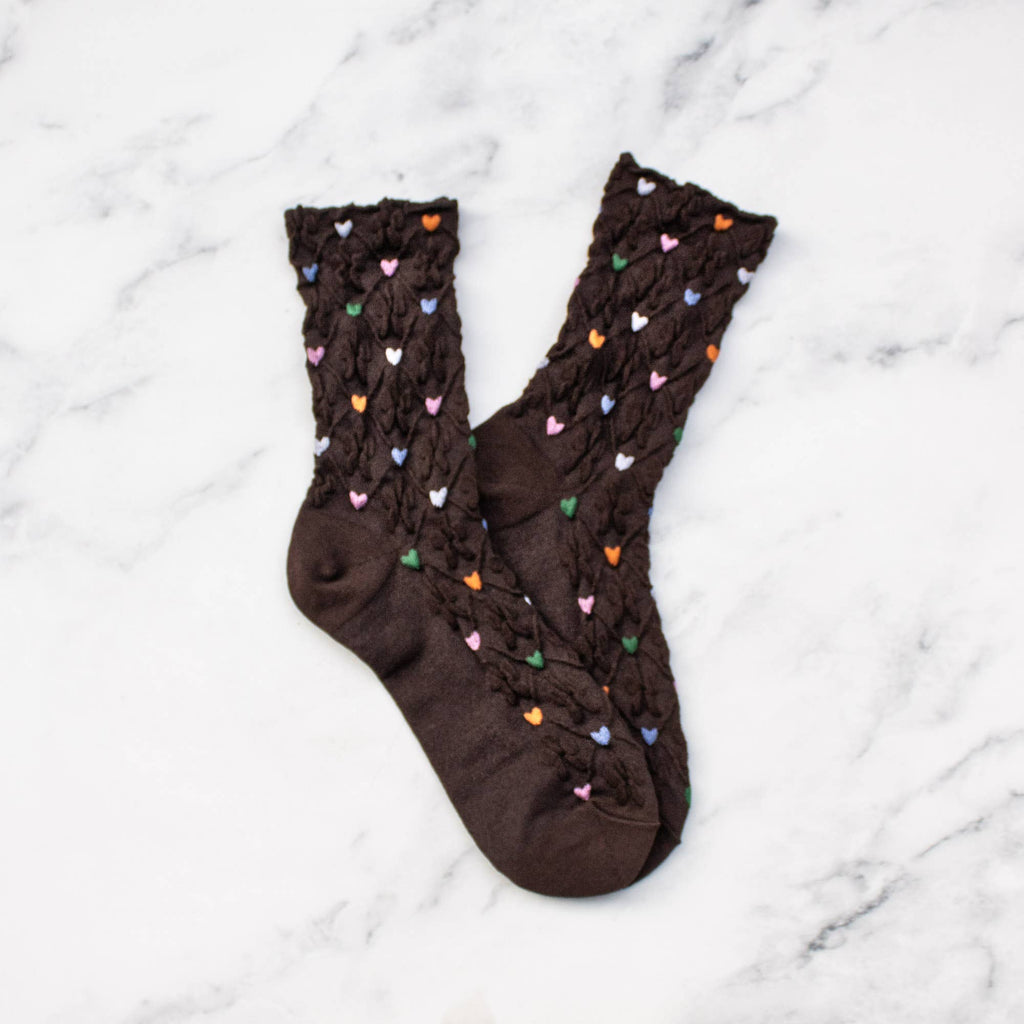 Berry Heart Socks