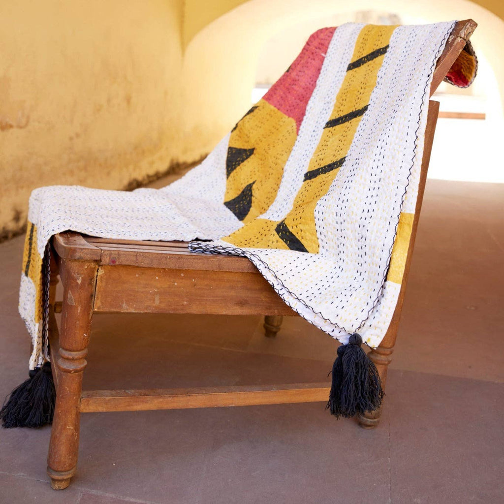 Tiger Kantha Throw