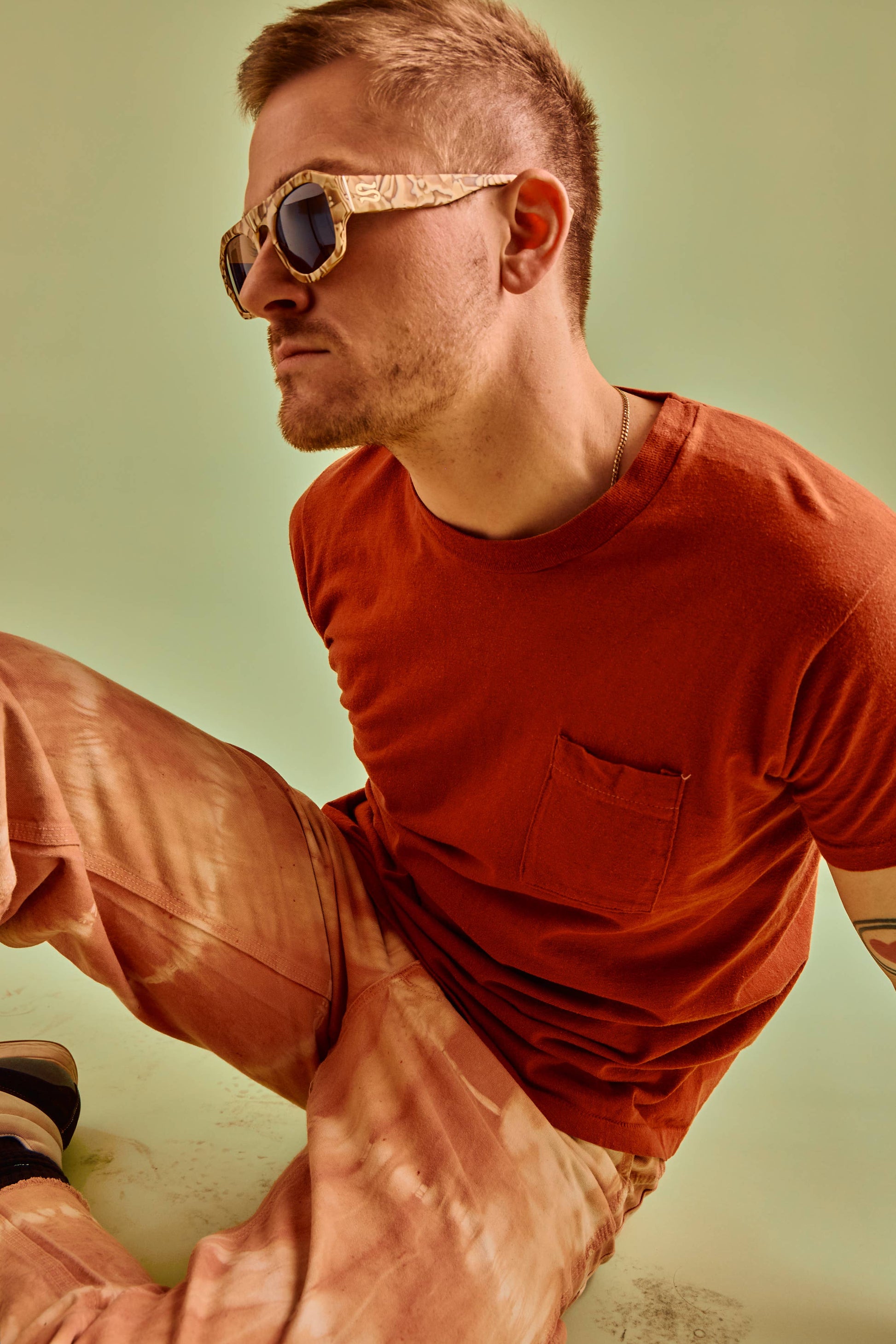 Louie Nice Nougat Aviator Sunglasses 