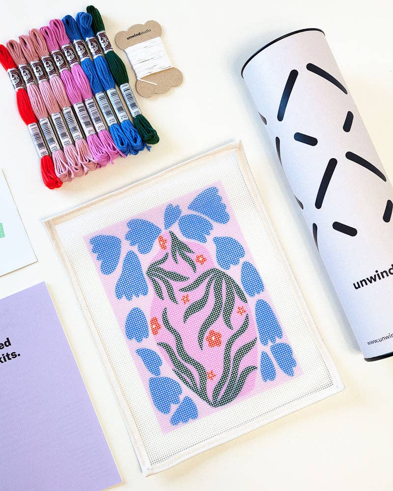 Daisy Pot Needlepoint Kit