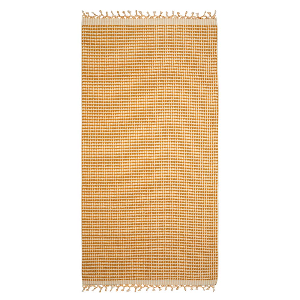 Turkish Terry Hand/Hair Towel - Yellow & Orange