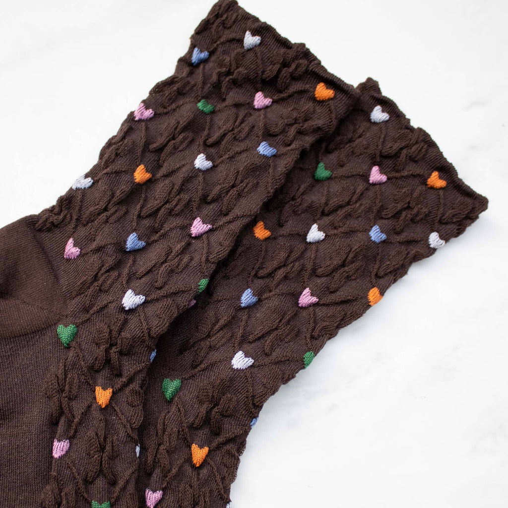 Berry Heart Socks