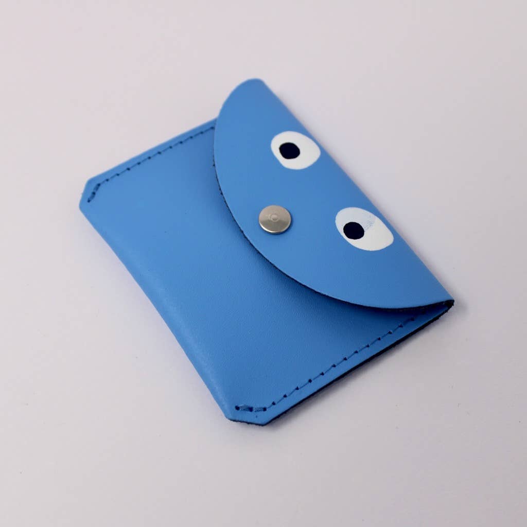 Googly Eye Mini Coin Purse - Cornflower