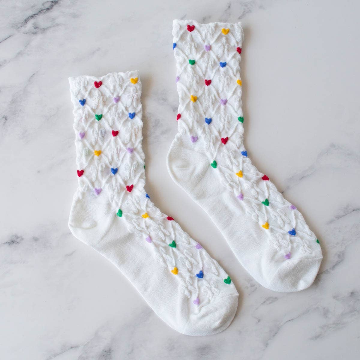 Berry Heart Socks