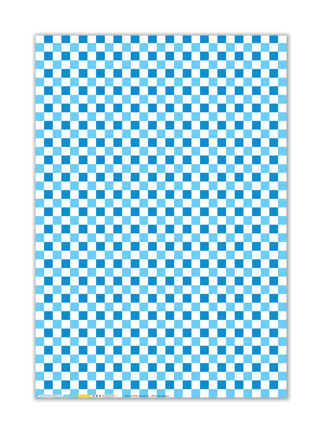 HANUKKAH CHECKERBOARD Gift Wrap