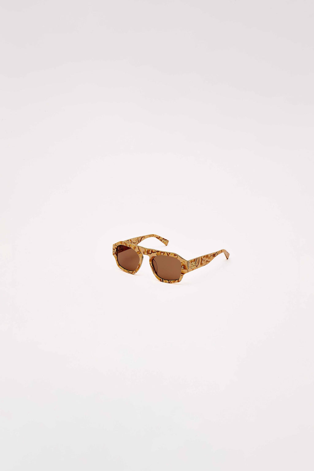 Louie Nice Nougat Aviator Sunglasses 