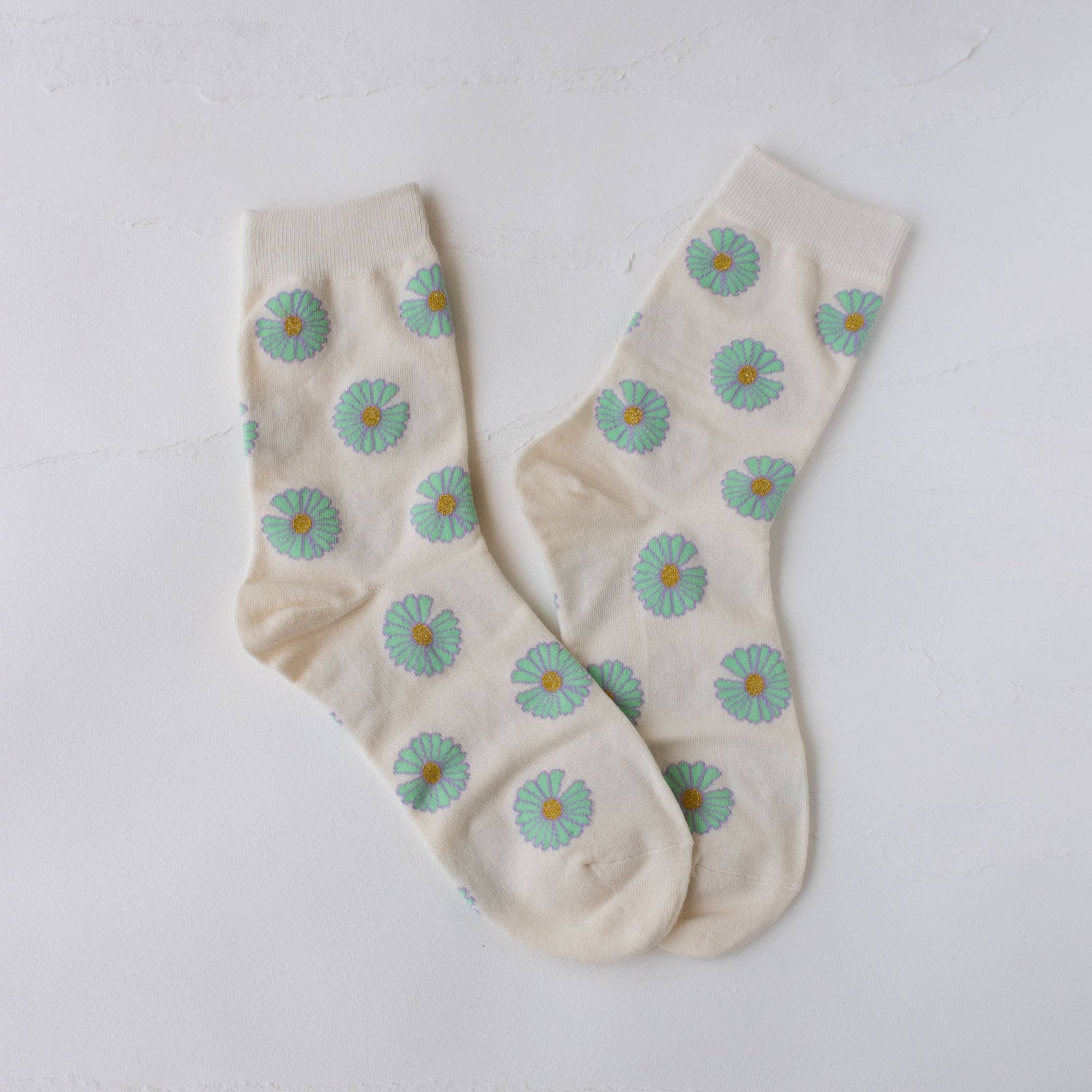 Daisy Socks - Cream