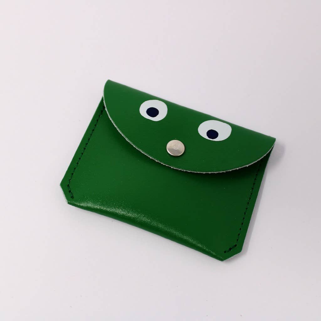 Googly Eye Mini Coin Purse - Bright Green