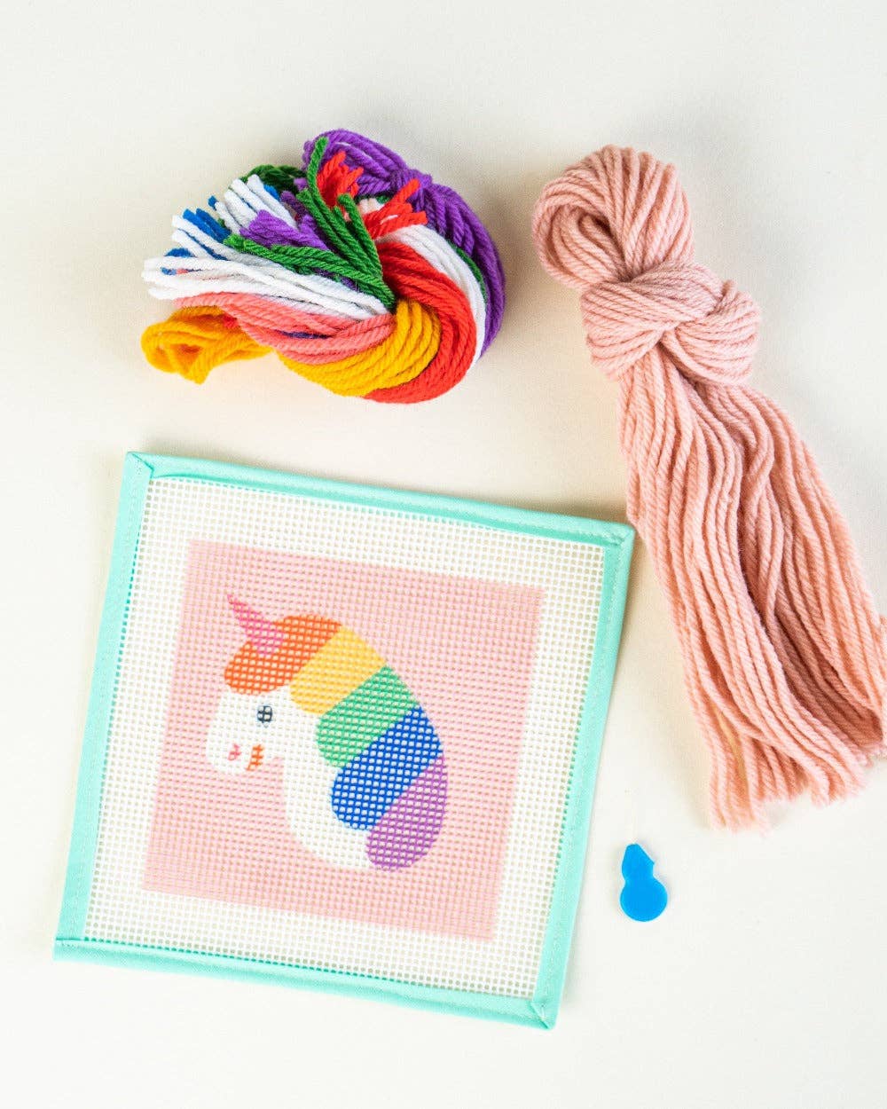 Rainbow Unicorn - Needlepoint Kit for Beginners