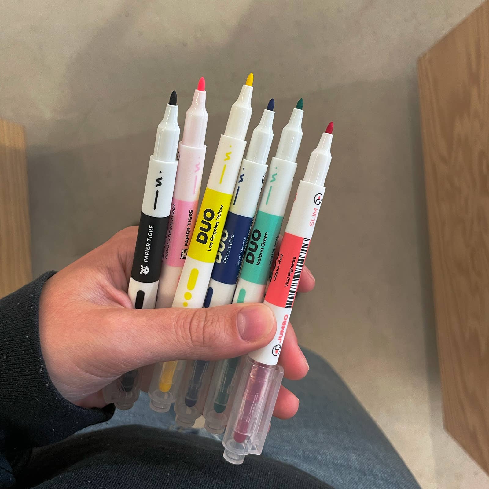 DUO pen set of 6 colors